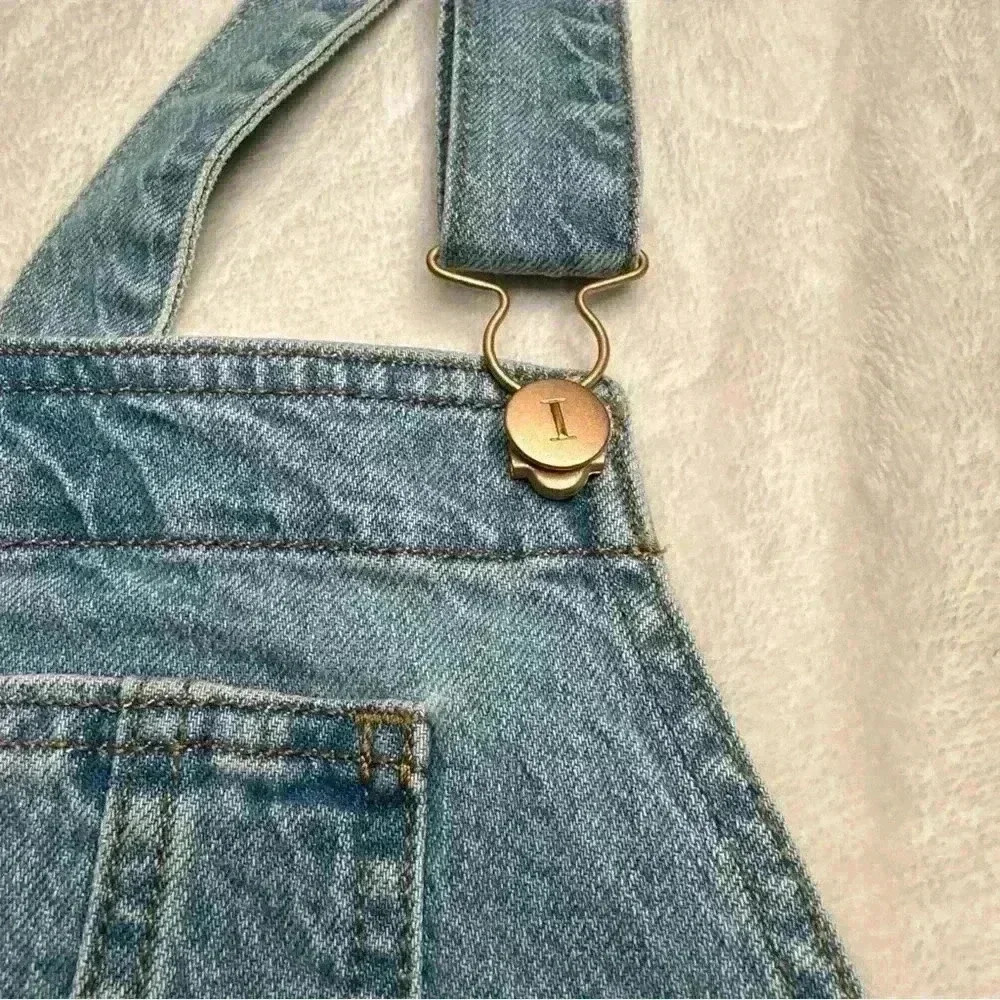 Shortall Maternity Jean Shorts Siz 8 Ingrid & Isabel Light Blue adjustable waist - Picture 9 of 16